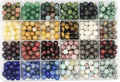 8mm natural round gemstone beads hole size 1mm, main product view