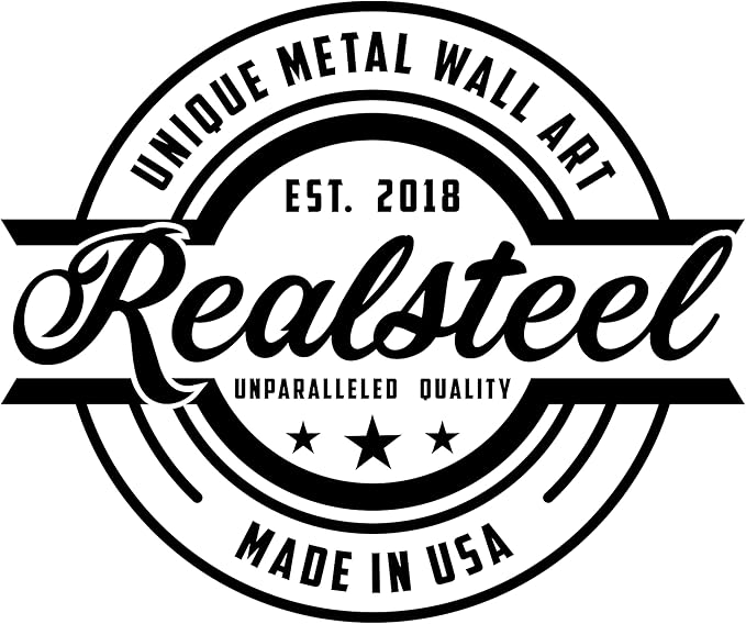RealSteel Personalized Metal Wall Art - Custom Tree of Life Design with Family Name - Circular Metal Sign - Personalized Wedding, Anniversary, or Housewarming Gift (24")