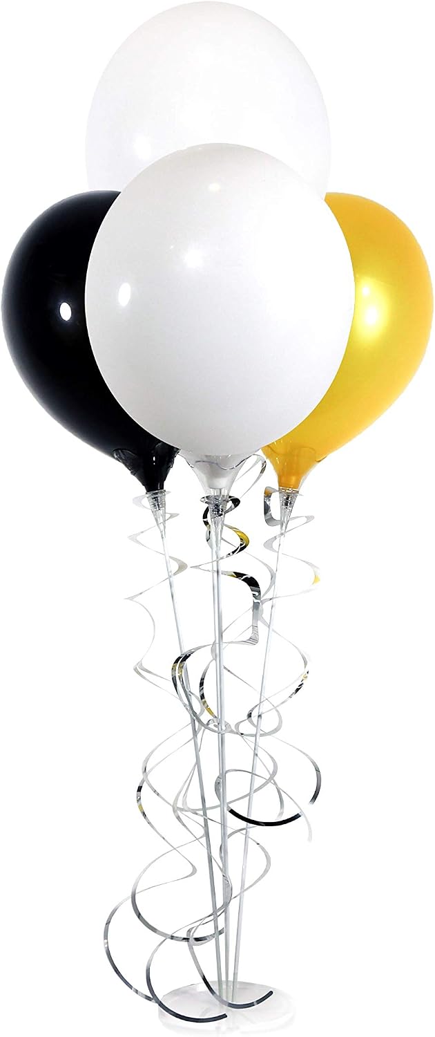 PermaShine - Reusable and Helium Free Balloon Bouquet - Permanent Plastic Ind...