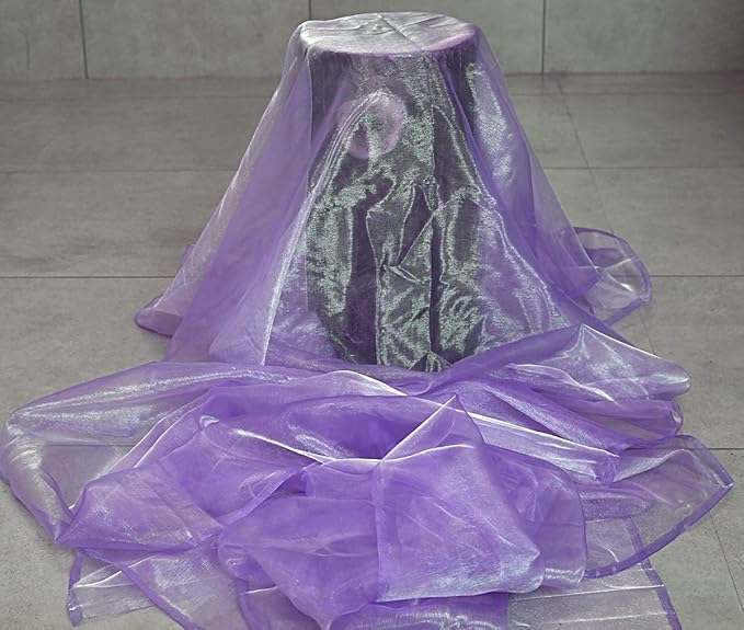 MDS Pack of 150 PCS Organza Chair Sashes Wider Dining Chair Bows Ribbon Tie Back for Wedding Party Birthday Bridal Shower Reception Event Banquet Home Chair Cover Decoration - Lavender