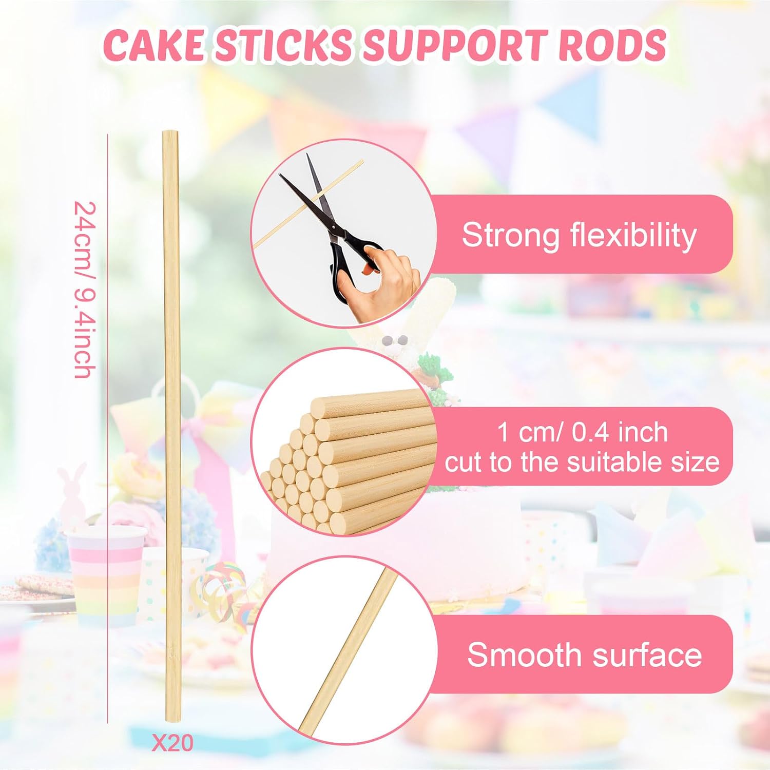 Patelai 89 Pcs Cake Tiered Stacking Kit 8,6,4 Inch Silver Round Cake Boards with Parchment Paper Round and Plastic Dowel Rods for Stacking Support Decorating Supplies