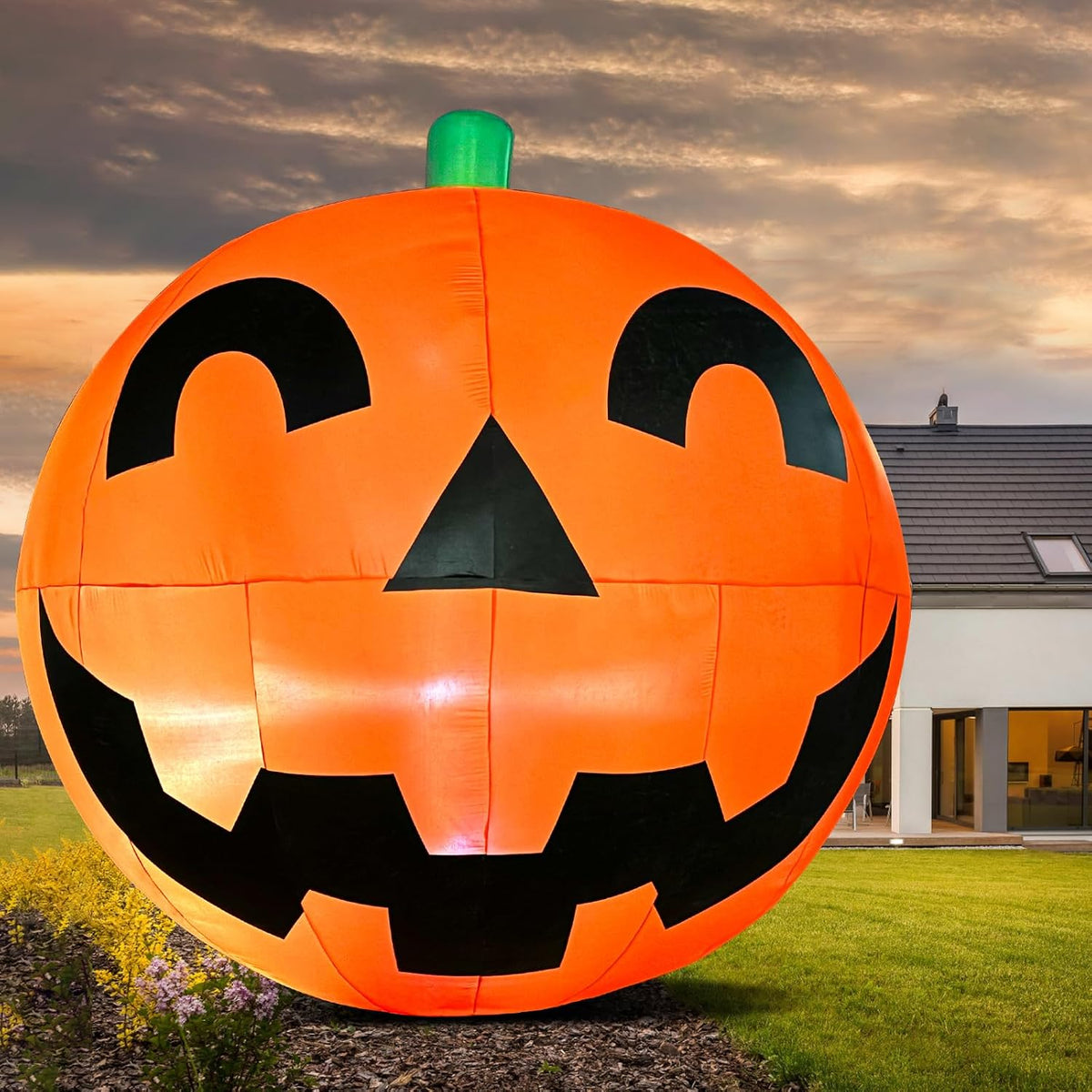 Giant 11.2Ft Halloween Inflatables Pumpkin Decorations, Extra Large Halloween...