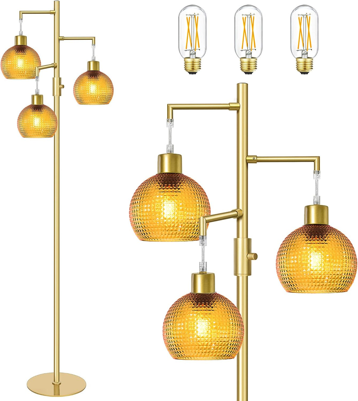 modern floor lamp for living room,mid century standing on a desk or shelf