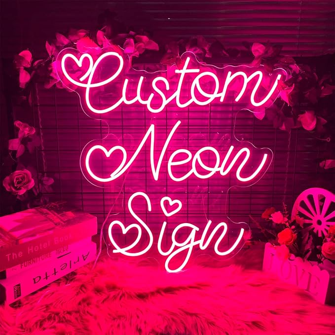 Custom Neon Sign for Wall Decor Personalized LED Neon Wedding Light Sign Customizable Bedroom Room Decor Aesthetic Birthday Gift