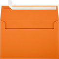 LUXPaper A9 Invitation Envelopes | Peel & Press | 5 3/4" x 8 3/4" | Mandarin Orange | 80lb. Text | 50 Qty