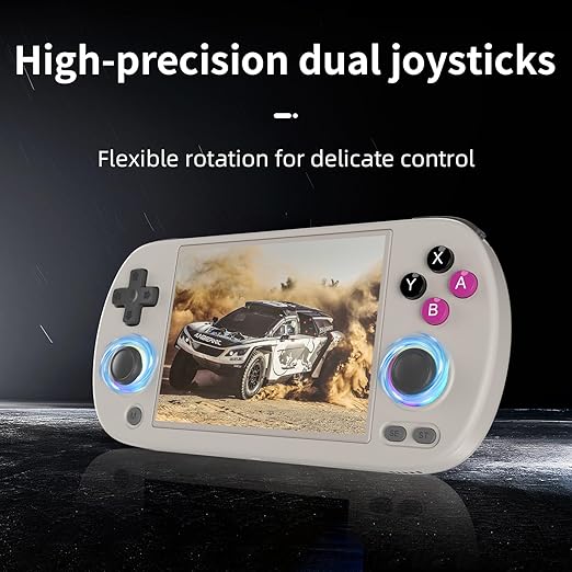 RG40XX H Handheld Game Console rg40xxh Retro Gaming Console 4.0'' IPS Screen with 64G TF Card Pre-Installed Games Linux 64-bit System RG 40XX H Supports 5G WiFi Bluetooth HDMI and TV Output RG40XX