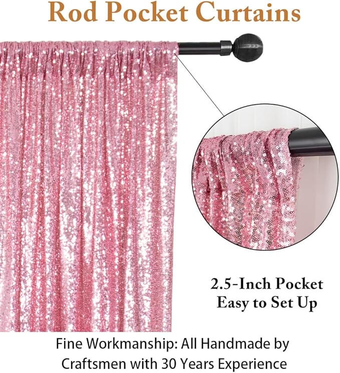ShiDianYi 4FTx6FT-Fuchsia Pink-Backdrop Curtain Photography,Shimmer Sequin Fabric Photography Backdrops Sequin Curtains for Wedding/Party