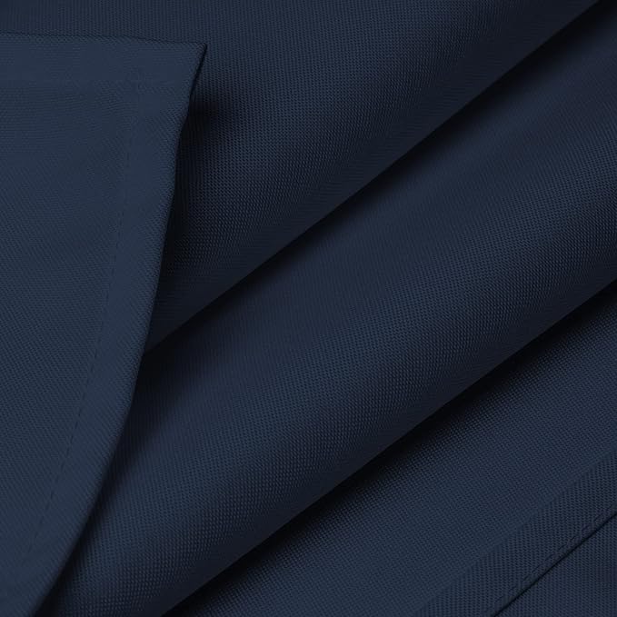 Lann's Linens - 10 Premium 60" x 126" Tablecloths for Wedding/Banquet/Restaurant - Rectangular Polyester Fabric Table Cloths - Navy Blue