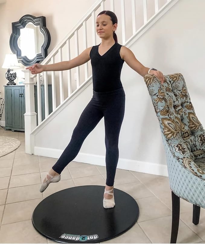 Portable Dance Floor, Marley Flooring Ballet Training Equipment, Tap Dance Floor, Turning Boards for Dancers & Figure Skating Practice Mat, Tap Board for Tap Dancing, Practice Pirouette