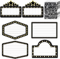 Feifeiya 6 Pack Wedding Bottle Service Sign with Letters Sticker Entrance Props Bridal Party Nightclub Bottle Service Sign with Letters for Nightclub Clubs Weddings Parties(Classic,Black)