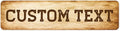 Custom Sign, Custom Street Sign, 11 Font Colors, 13 Font Styles, 4 Hole Options, 22 Sizes, 12x48 Inches, Rust Free DiBound, Fade Resistant, Made in USA by My Sign Center (Vintage)