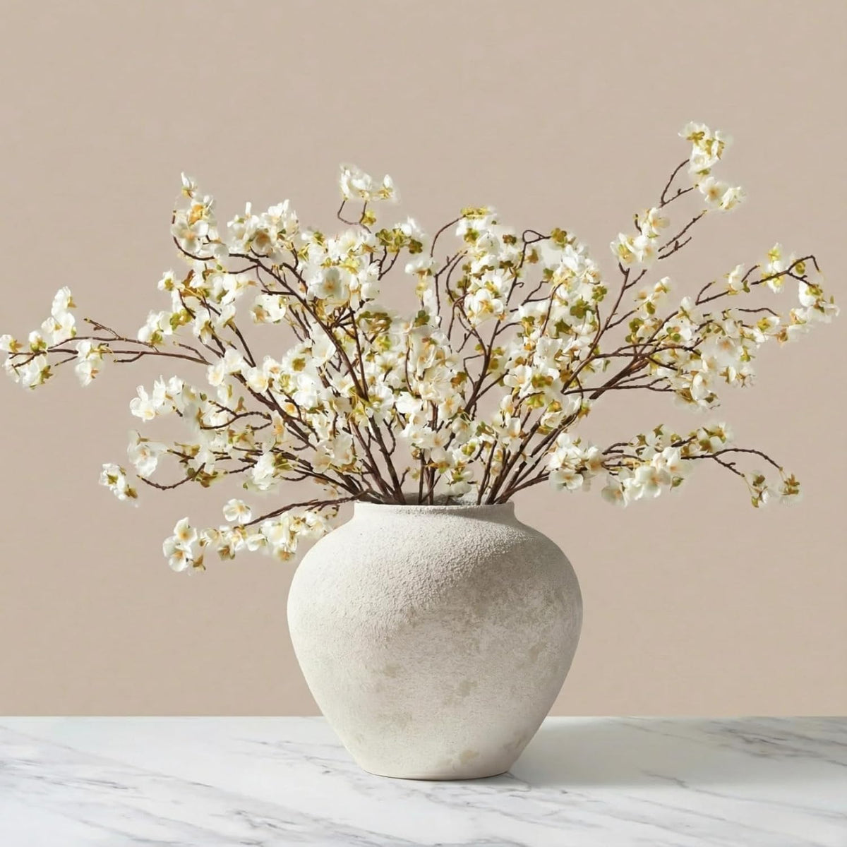 white cherry blossom branches – 6 pcs 33.5", main product view
