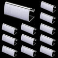 12 Pieces Table Skirting Clips Clear Tablecloth Clips for Indoor Outdoor Events Wedding Meeting Party Picnic Banquet