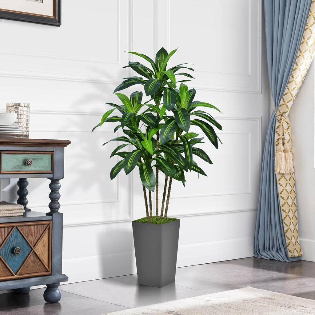 astidy artificial dracaena tree 5ft - faux tree shown in use
