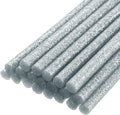 uxcell 20pcs Hot Glue Sticks for Glue Gun 7mm/0.27-inch x 8-inch Mini Hot Melt Adhesive Glue Stick Glitter Silver