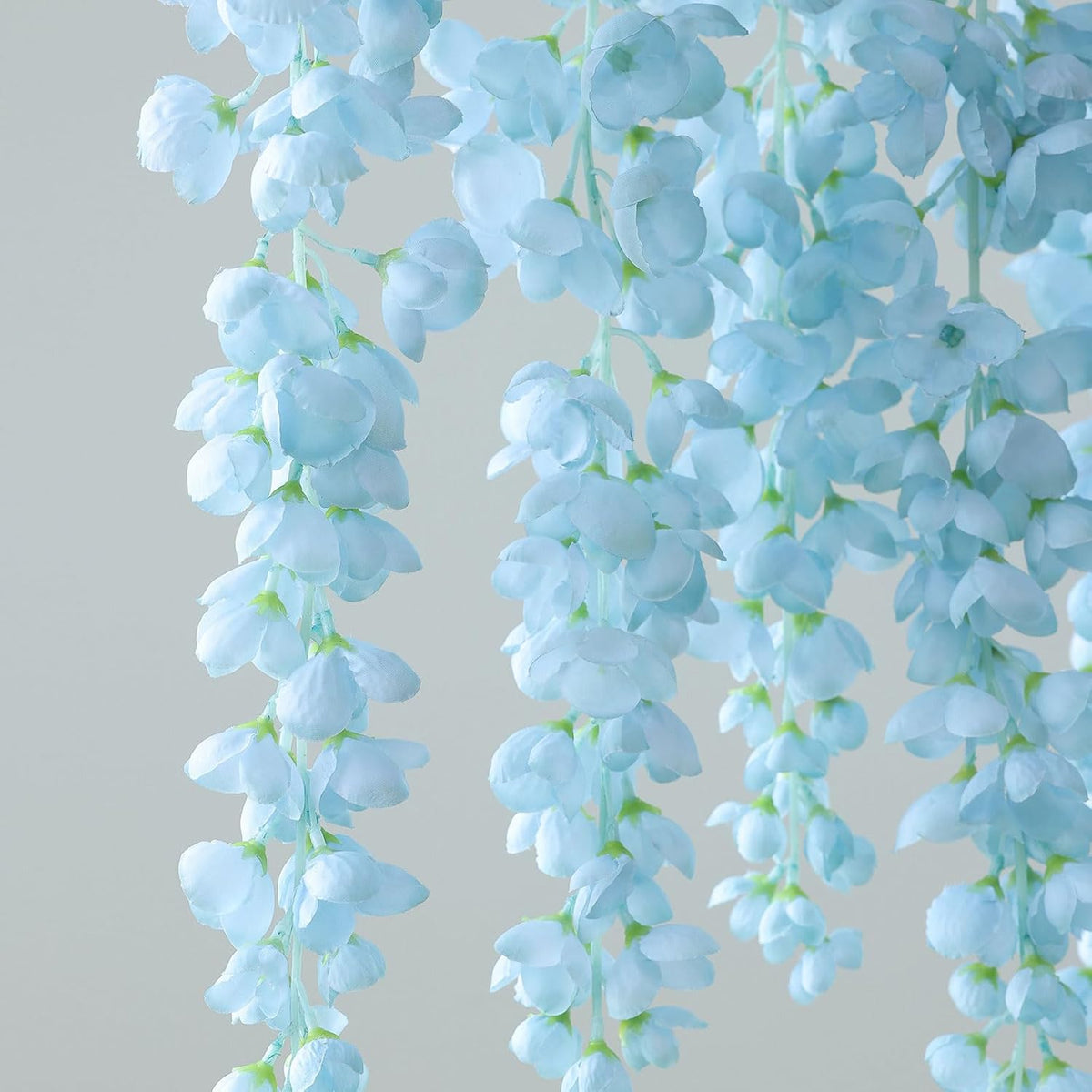 mizii 6pcs grey wisteria hanging flowers 48" silk, side view