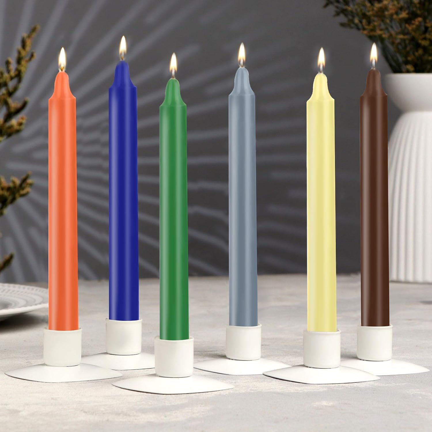 24 Pack Multicolor Spell Chime Candles – Premium Mini Unscented Taper Candles for Rituals, Prayer, Meditation, Altar, Spells – 4" Tall – Ideal for Witches & Spiritual Practices
