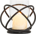 Decorative Candle Holder with Removable Glass Hurricane for Wedding Decorations, Parties, or Everyday Home Decor