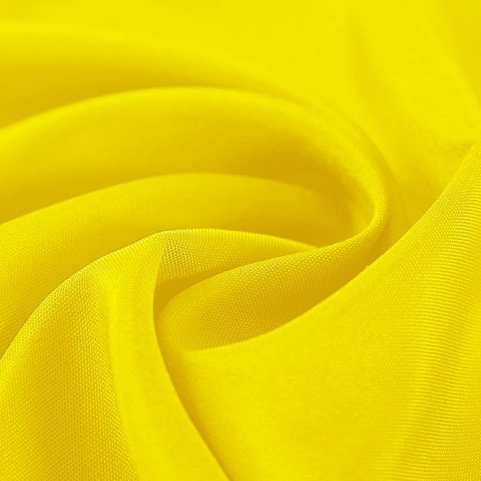 Cloth Napkins 17x17 inch Washable Polyester Dinner Napkins Soft Table Napkins for Wedding Party Dining Banquet(Yellow,12PCS)