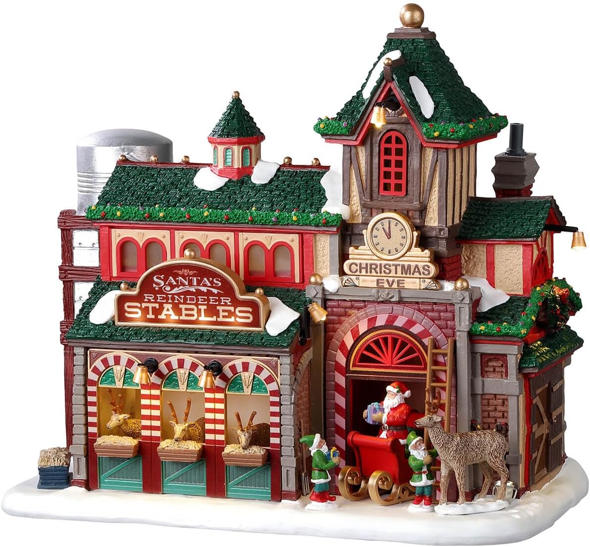 lemax christmas village santas reindeer stables - 25926, main product view