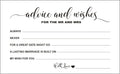 RXBC2011 Wedding advice and well wishes Cards for the Mr and Mrs Bride and Groom Newlyweds Bridal Shower Games Note Marriage Advice Pack of 50