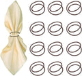 Dark Gray Napkin Rings - 12 PCS Metal Spiral Napkin Rings(Spiral) Napkin Holders Buckles for Family Dinner, Wedding, Party,Table Decorations