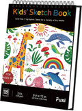 Sketch Book for Kids, 9" x 12" Kid Sketchbook, 100 Sheets (73lb/120gsm) Drawing Paper for Kids, Spiral Sketch Pad for Kid, Art Supplies for Classroom Must Haves.