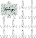 12 Pack 4 Inch Clear Plastic Easels or Stand/Plate Holders to Display Pictures or Other Items at Weddings, Plate Stands for Home Decoration, Birthdays, Tables