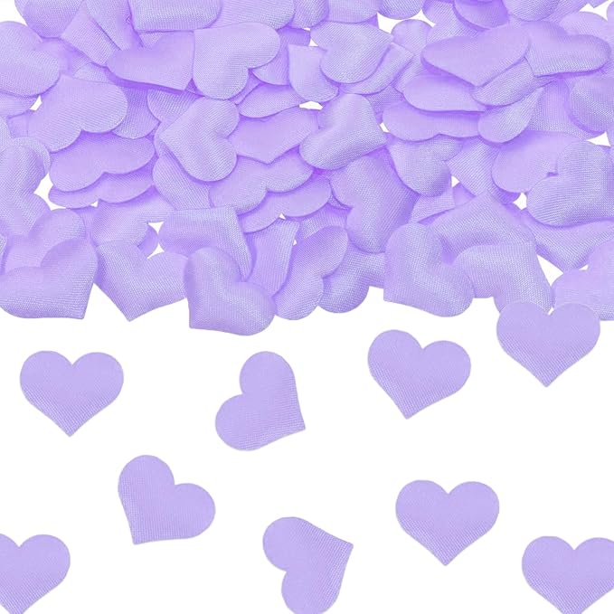 100pcs Purple Heart Sponge Confetti Decor Heart Confetti Heart Shape Petals Scatter Confetti Table Wedding Decoration Valentine’s Day Confetti for Wedding Valentine's Day Party Supplies