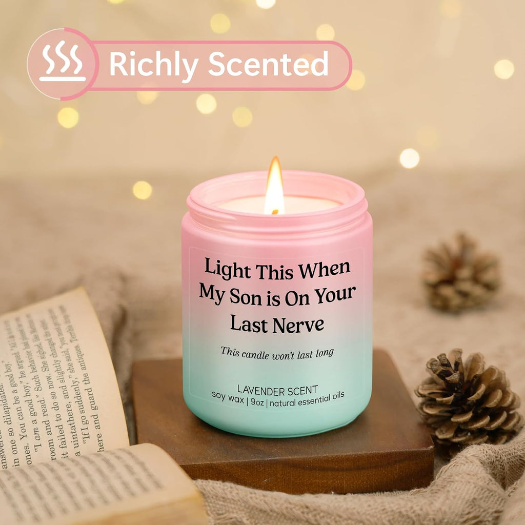 LEADO Candle, Daughter in Law Gifts - Funny Wedding, Mothers Day, Birthday Gifts for Daughter in Law, Sons Girlfriend, Future Adult DIL - DIL Present from Mother in Law - Bride, Bridal Shower Ideas