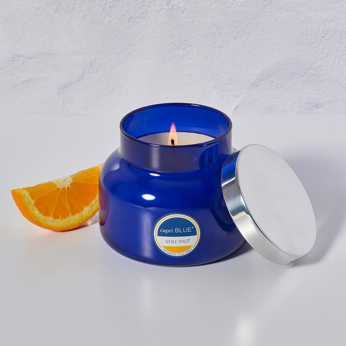 Capri Blue Volcano Scented Candle | Glass Jar | Blue, 19 oz