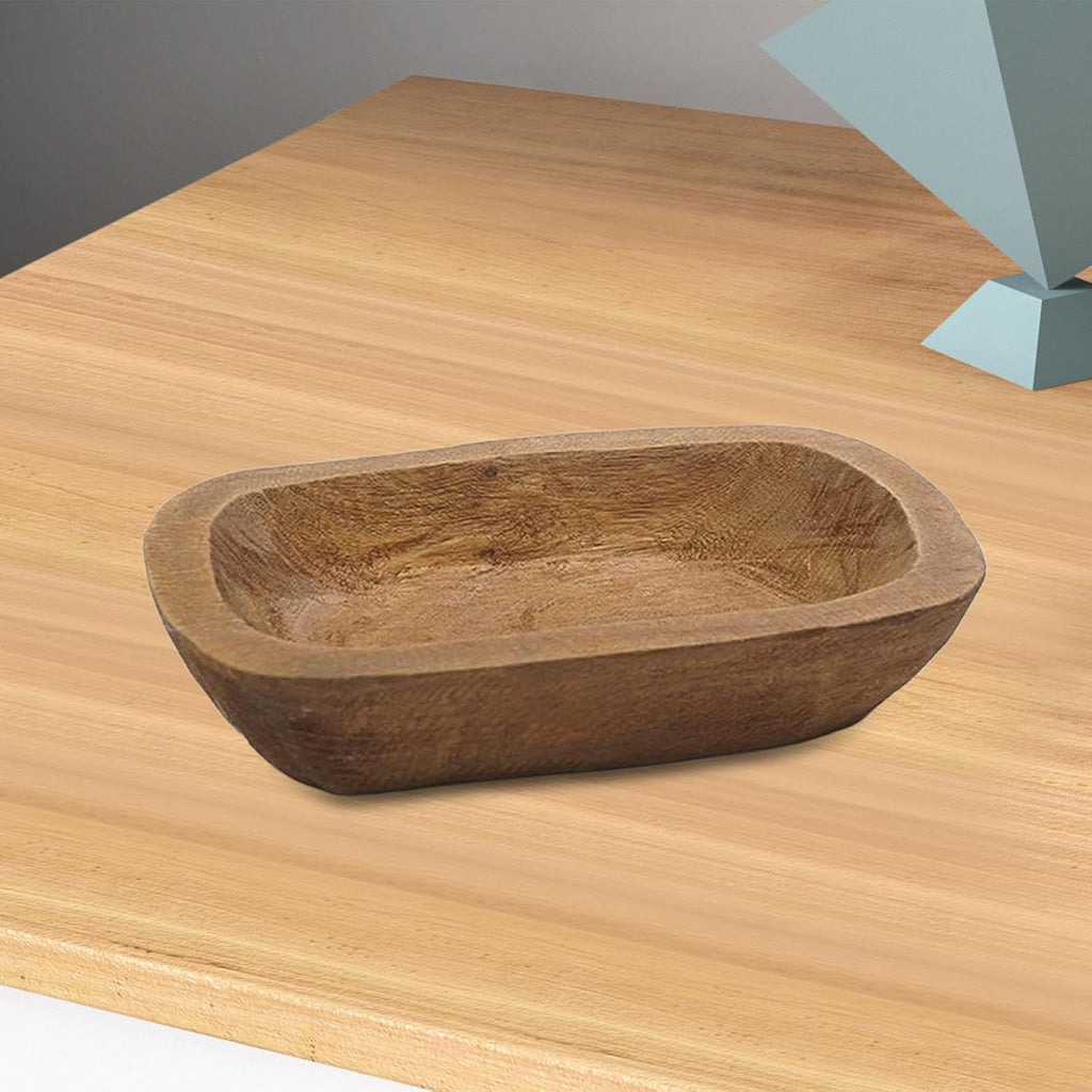Bowl for Candle Wooden Decorative for Table Centerpiece DIY Kitchen