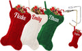 Ulico Custom Pet Stocking Christmas, Personalized Christmas Stocking for Dogs, Bone Shape Stocking Christmas Large Pet Stockings Hanging Dog Christmas Stocking for Dogs Cats Pets (1 Pcs)