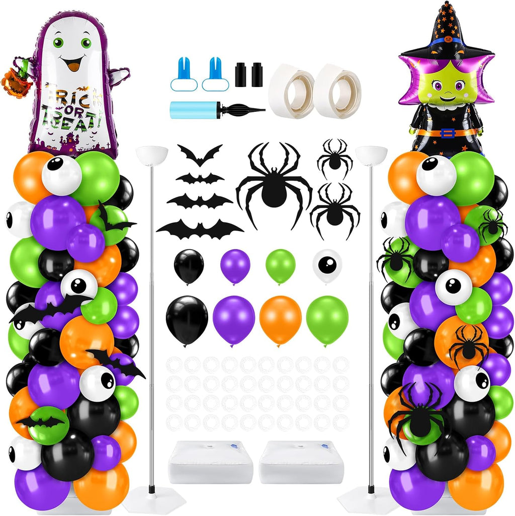 kasyat 2 sets halloween balloon column kit, witch, main product view