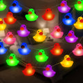 Deekin 1 Pcs Rubber Duck String Lights (20 LED Each) Battery Operated String Lights Decorative for Car Wall Window Yard Garden Birthday Baby Shower Party Decor