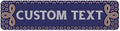 Custom Sign, Custom Street Sign, 11 Font Colors, 13 Font Styles, 4 Hole Options, 22 Sizes, 12x48 Inches, Rust Free DiBound, Fade Resistant, Made in USA by My Sign Center (Fauxsaic 1)