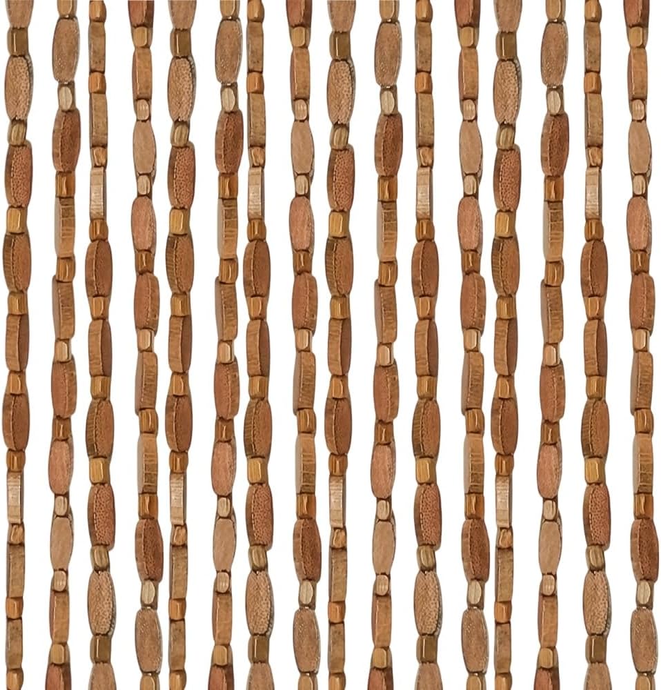 ave split wood door beaded curtain boho-bohemian wooden, main product view
