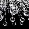 Boloban Clear Crystal Beads String Wedding Arch Decorations centerpieces Beads Garland Strands Curtain Chandelier Christmas Tree Ornaments Door String Hanging Beaded Drapes Accessories(6.5 Feet 5pcs)