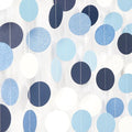 Light-Blue Navy-Dusty White Party-Decorations Garland - 52ft Baby Boy Shower Royal Paper Streamers Banner,Birthday Bridal Baby Shower Bachelorette Wedding Hanging Supplies Decor Hugfond