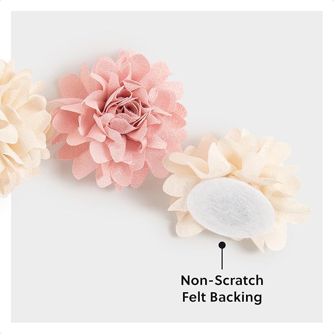 U Brands Mini Flower Fashion Small Magnet Set, Pink and Cream, 12 Count, Office Supplies for Classroom or Office Decor, Cute Magnets for Whiteboard