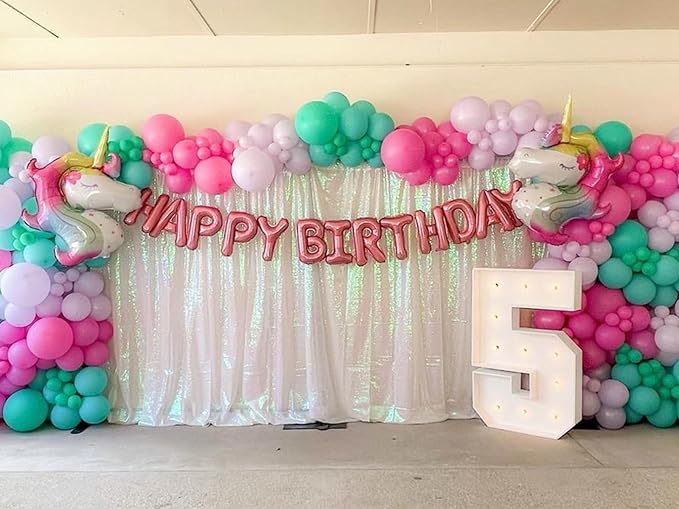 Backdrop Curtains 6 Panels Iridescent Sequin Background 2ftx8ft Glitter Fabric Baby Shower Party Wedding Photo Drapes Backdrop
