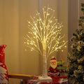 144 LED Artificial Lamp with Timer, DIY Birch Tree With Lights, USB/Battery Powered, Fairy Light Spirit Tree for Table Home Wedding Bedroom Christmas (Warm White)