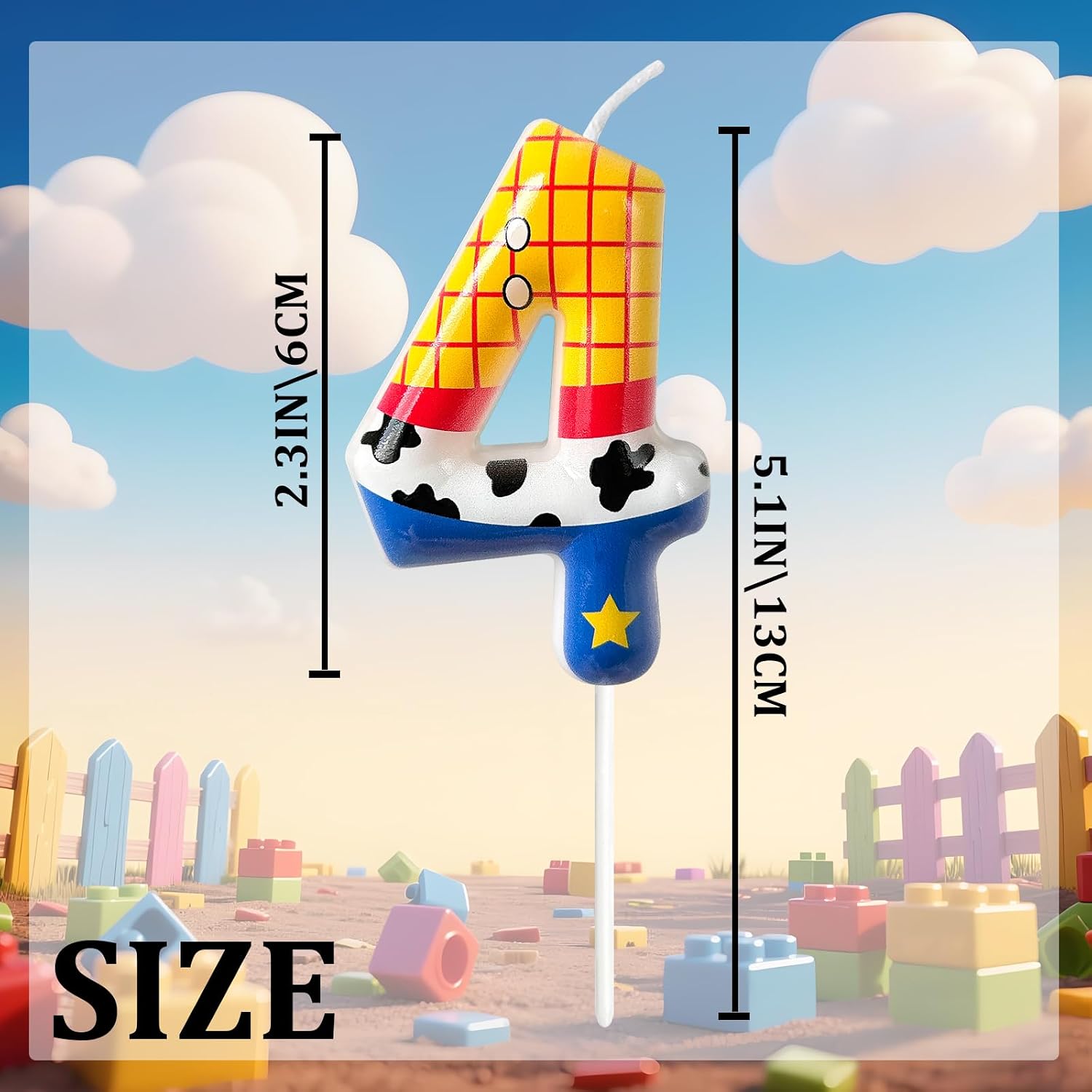 Birthday Number Candles, Cartoon Story Number Candles, Cartoon Cake Decorations, Birthday Decoration Supplies, Suitable for Party Celebrations (4)