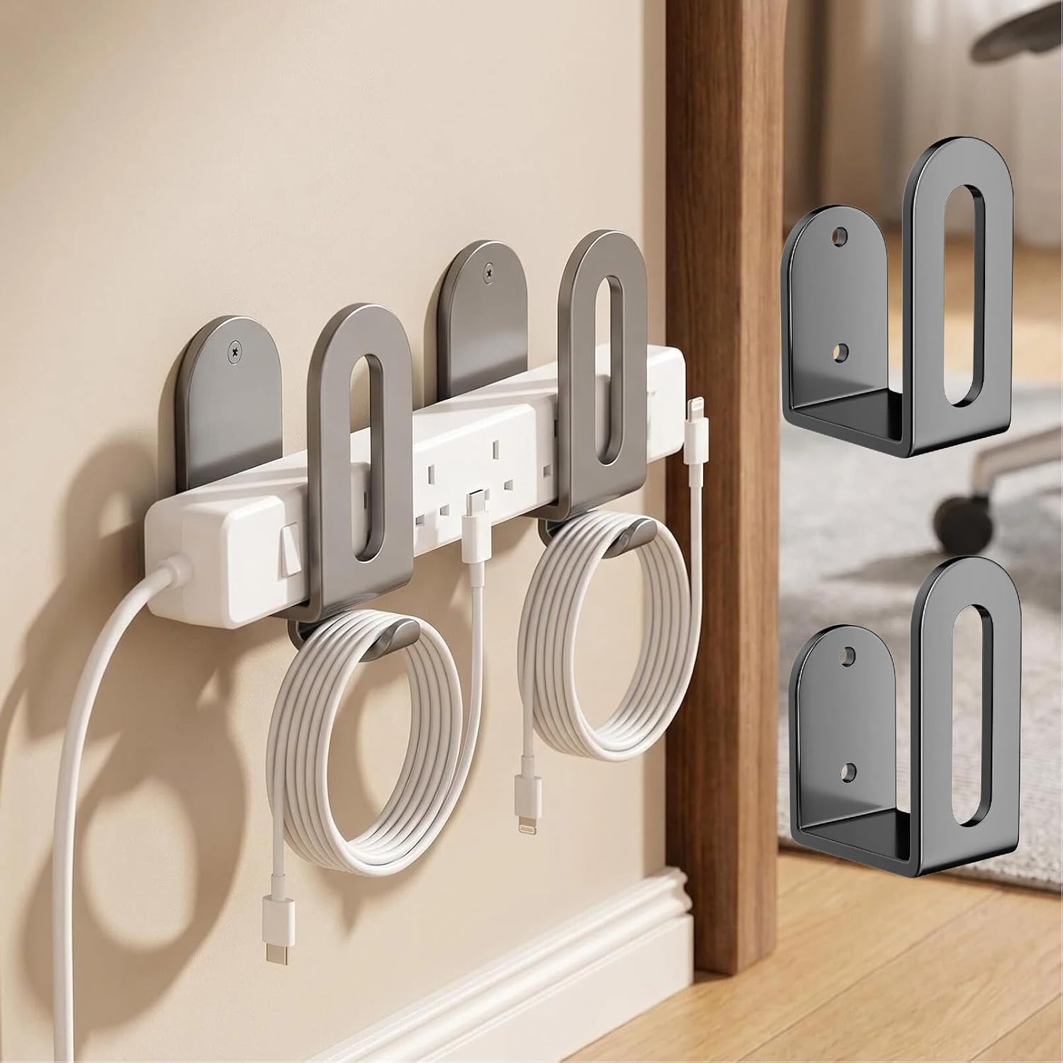No-Drill Wall-Mounted Storage Rack for Space-Saving Multi-Functional Storage Rack with Adhesive, Perfect for Halloween and Christmas Decorations.
