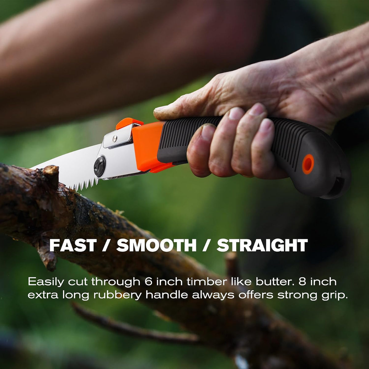 rexbeti 14-inch folding pruning saw, extra long hand on a desk or shelf