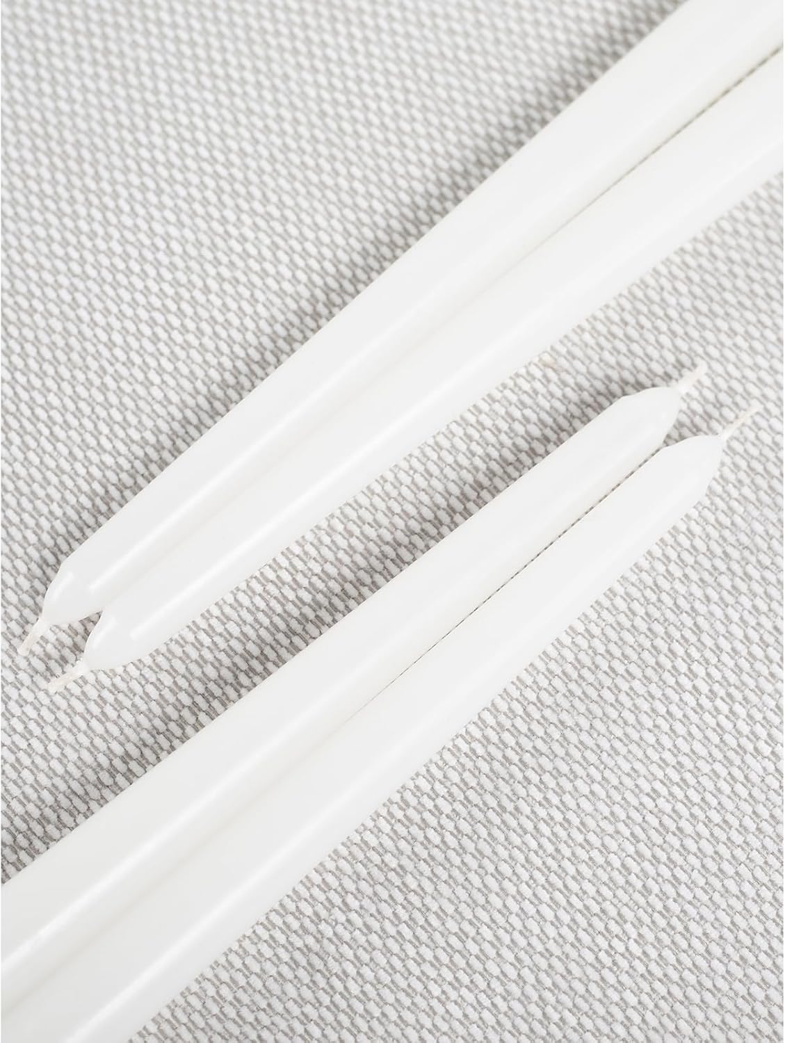 CANDWAX 12 inch White Taper Candles - Set of 4 Tapered White Candle Sticks Ideal for Christmas Decor - Unscented Dripless Smokeless Long Burning Tall Candles - Christmas Candlesticks for Home Decor