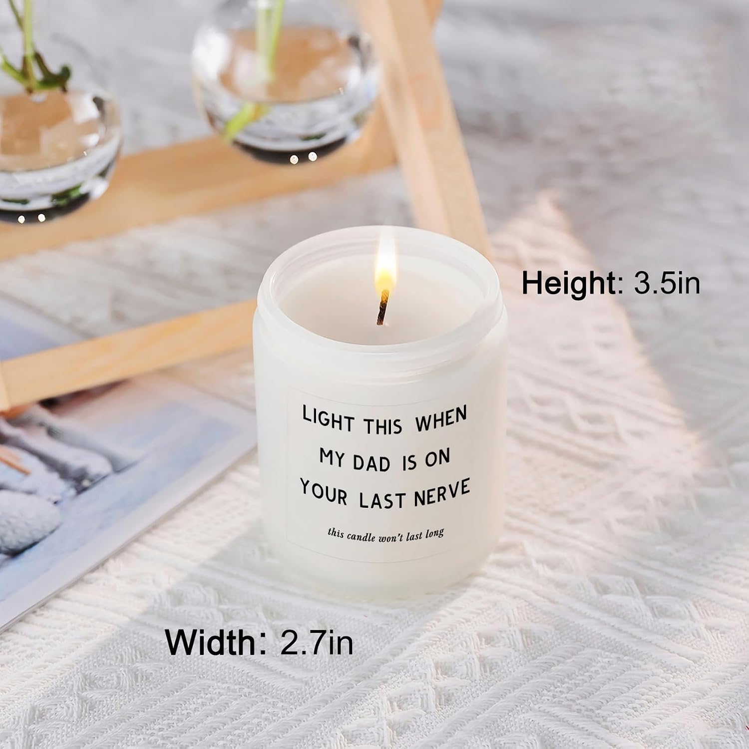 Funny Mom Gifts, Birthday Mother's Day Christmas Gift Ideas for Mom from Daughters and Son- Unique Women Candles Gifts for Bonus Stepmom