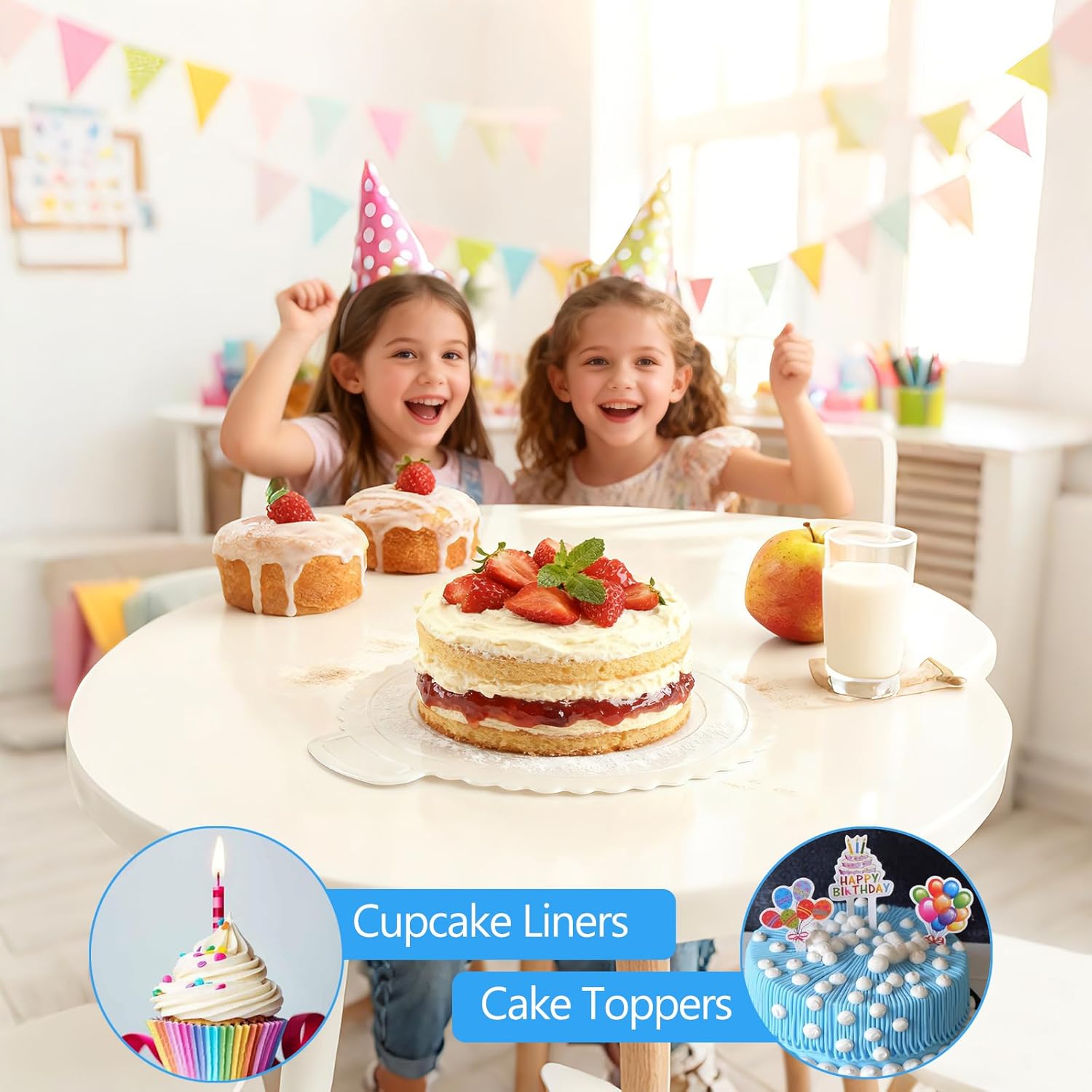 Makmeng 722pcs Cake Decorating Kit - Baking Supplies with Springform Pans, Cake Rotating Turntable, Icing Piping Bags and frosting Tips Set - Cake Decorating Tools for Beginners
