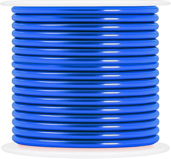 Mandala Crafts 14 Gauge Anodized Aluminum Craft Wire for Jewelry Making – 330 FT Colored Flexible Silver Lavender Purple Pink Ice Blue Turquoise Wire - Bendable for Bonsai Armature Crafting Sculpting