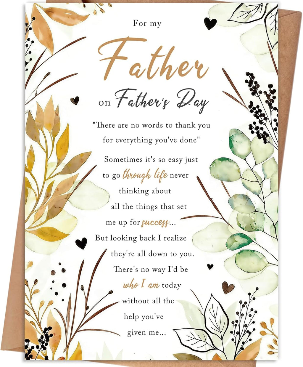 Fathers Day Gift for Dad, Father's Day Card Gift for Dad from Daughter Son, Fathers Day Card Gifts for Papa from Daughter, Fathers Day Gift Iideas, Father's Day Card